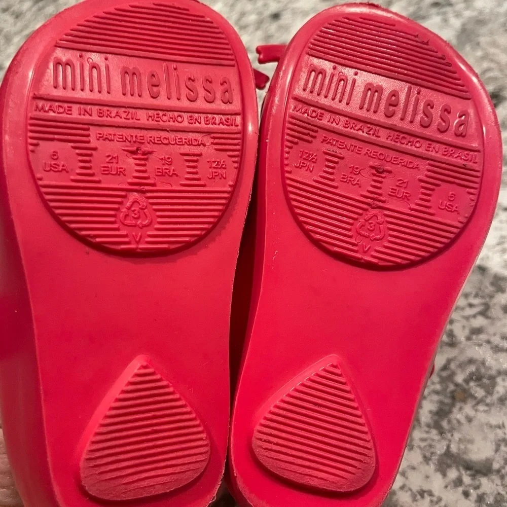 Mini Melissa Kids Moccasins - Pink Cat Design size 6